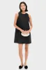 Black Dupioni Marlowe Dress sold by Tuckernuck