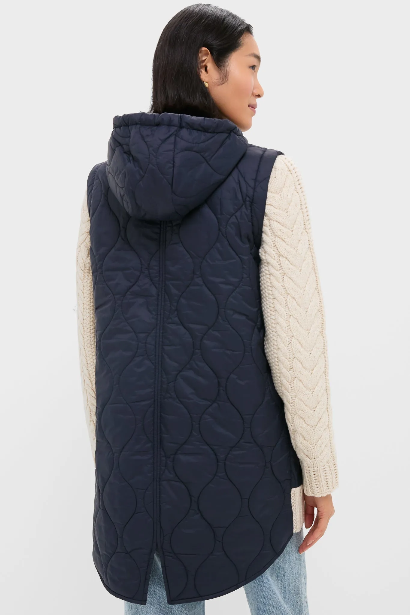 Navy and Heathered Sand Barrows Mixed Media Jacket sold by Tuckernuck product image thumbnail 4