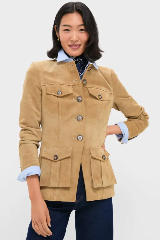 Desert Khaki Cargo Orrin Jacket sold by Tuckernuck