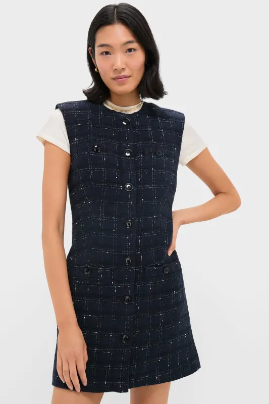 Navy and Off White Tamara Dress sold by Tuckernuck
