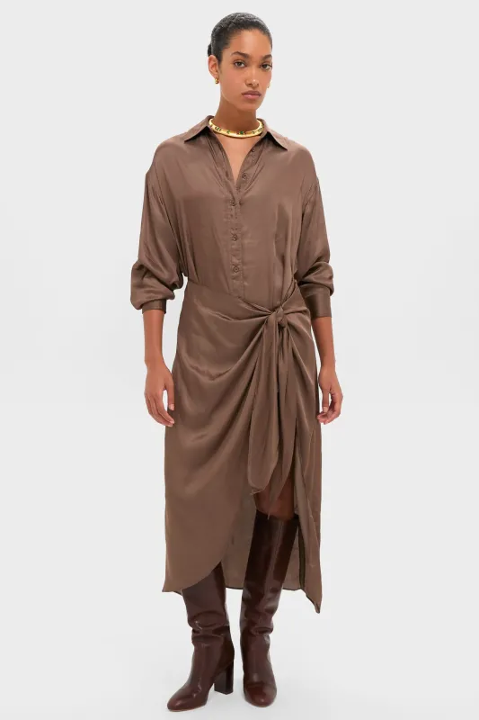 Morel Alessandra Sarong Shirt Dress sold by Tuckernuck