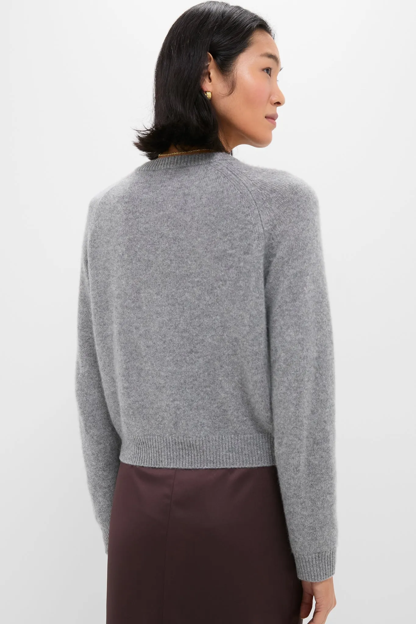 Gray Knot Button Cashmere Cardigan sold by Tuckernuck product image thumbnail 4