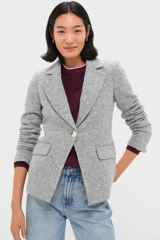 Antique Blue Melange Healy Dickey Jacket sold by Tuckernuck