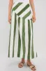Green Stripe Nature Midi Skirt sold by Tuckernuck