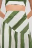 Green Stripe Nature Midi Skirt sold by Tuckernuck