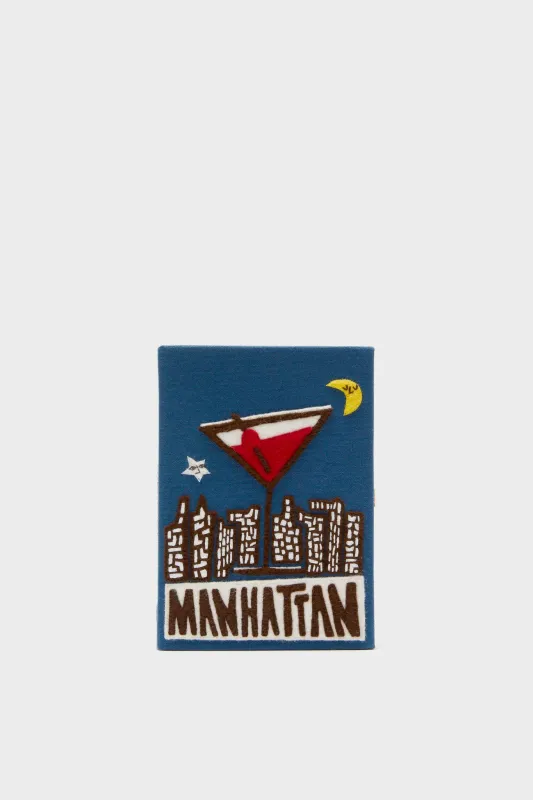 Indigo Latim Manhattan Cocktail Book Clutch made by Tuckernuck