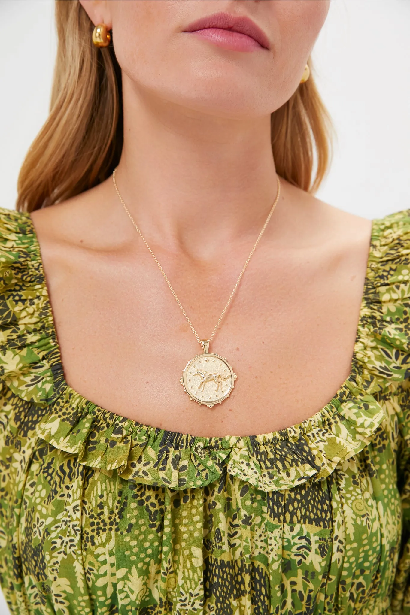 Gold Courage Horse JW Original Pendant Coin sold by Tuckernuck product image thumbnail 2