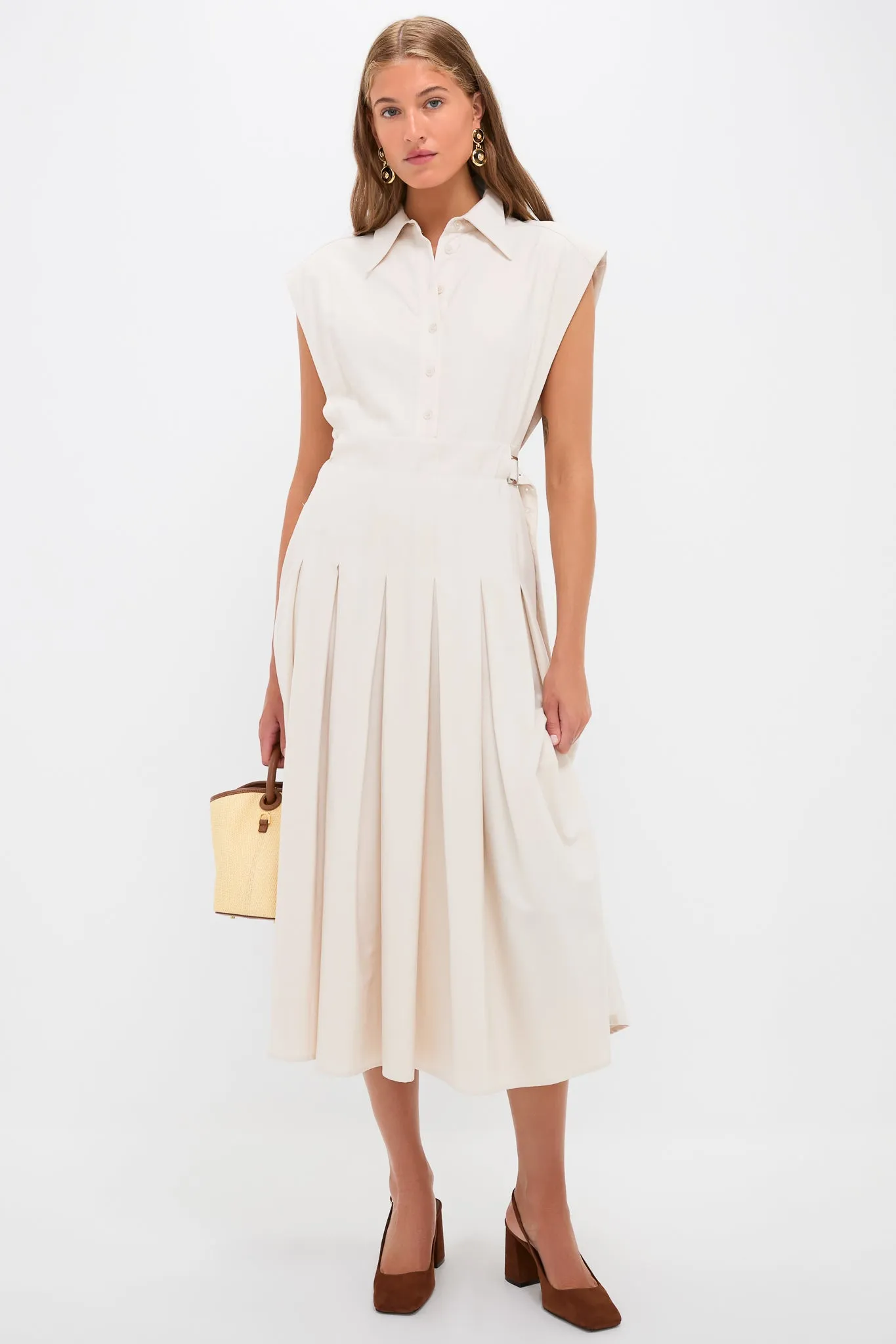 Tortoise 24K Gold Electroplated Circle Drop Earrings sold by Tuckernuck product image thumbnail 3