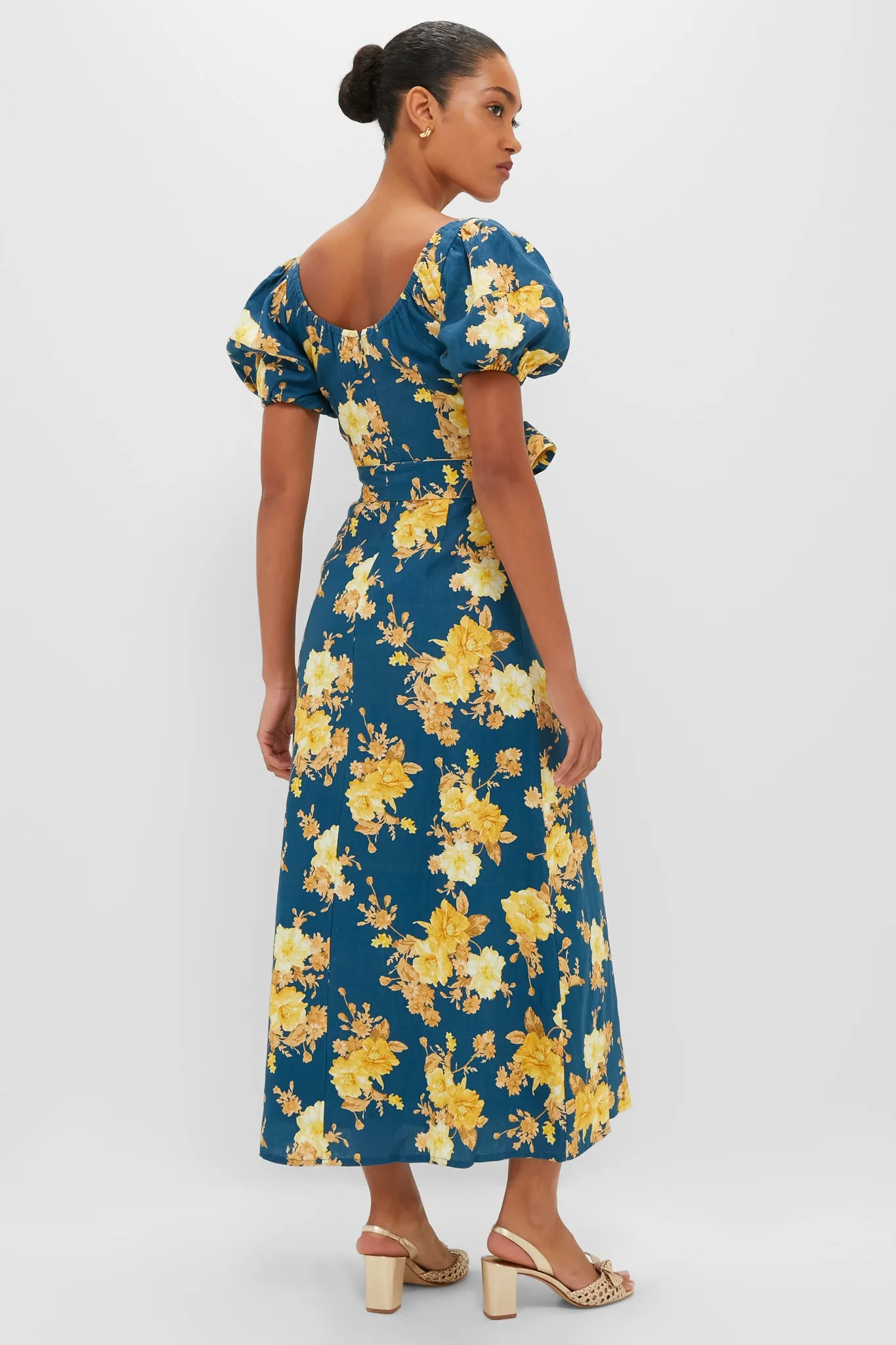 Nora Floral Navy Leiria Midi Dress sold by Tuckernuck product image thumbnail 4