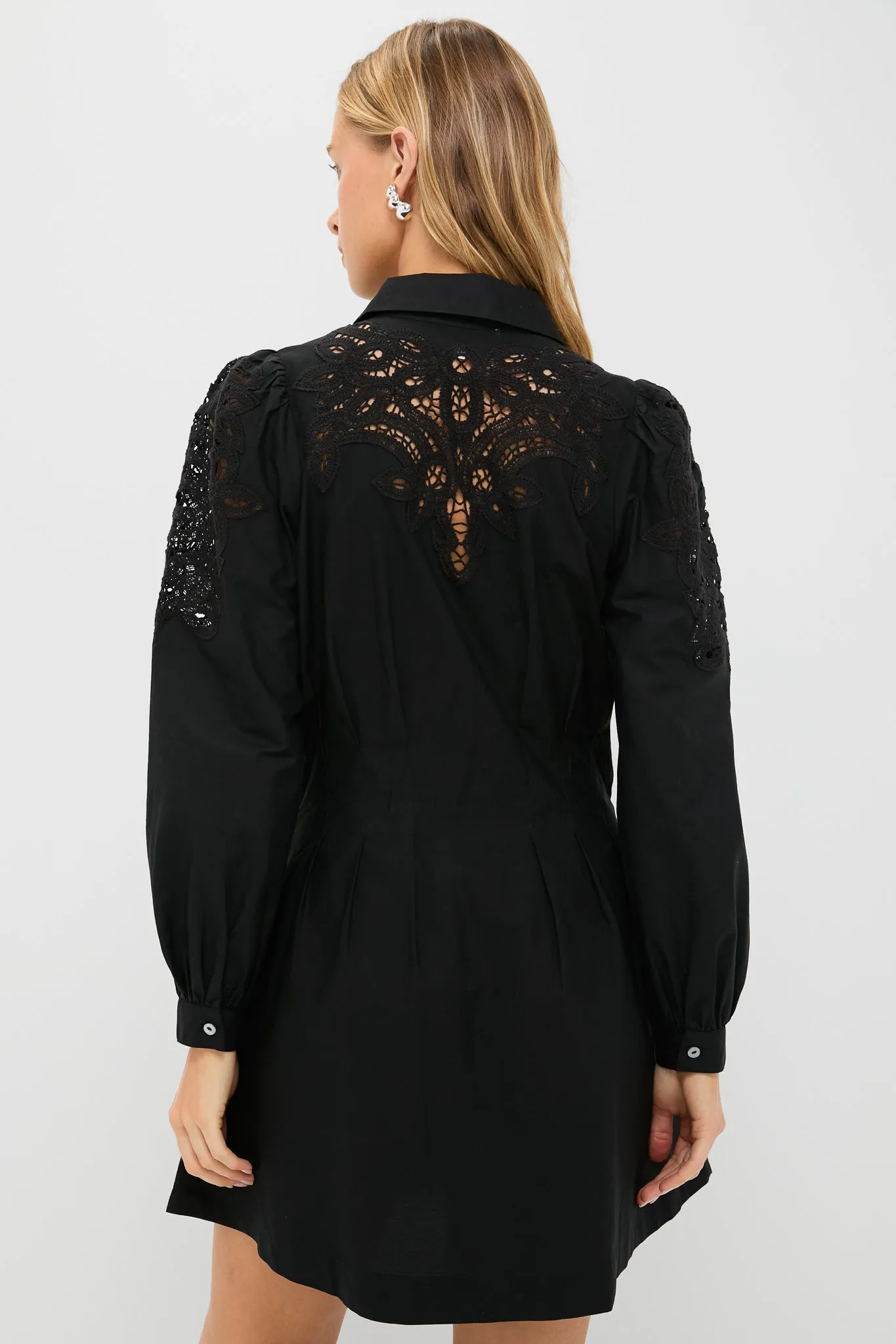 Black Marta Long Sleeve Mini Dress sold by Tuckernuck product image thumbnail 4