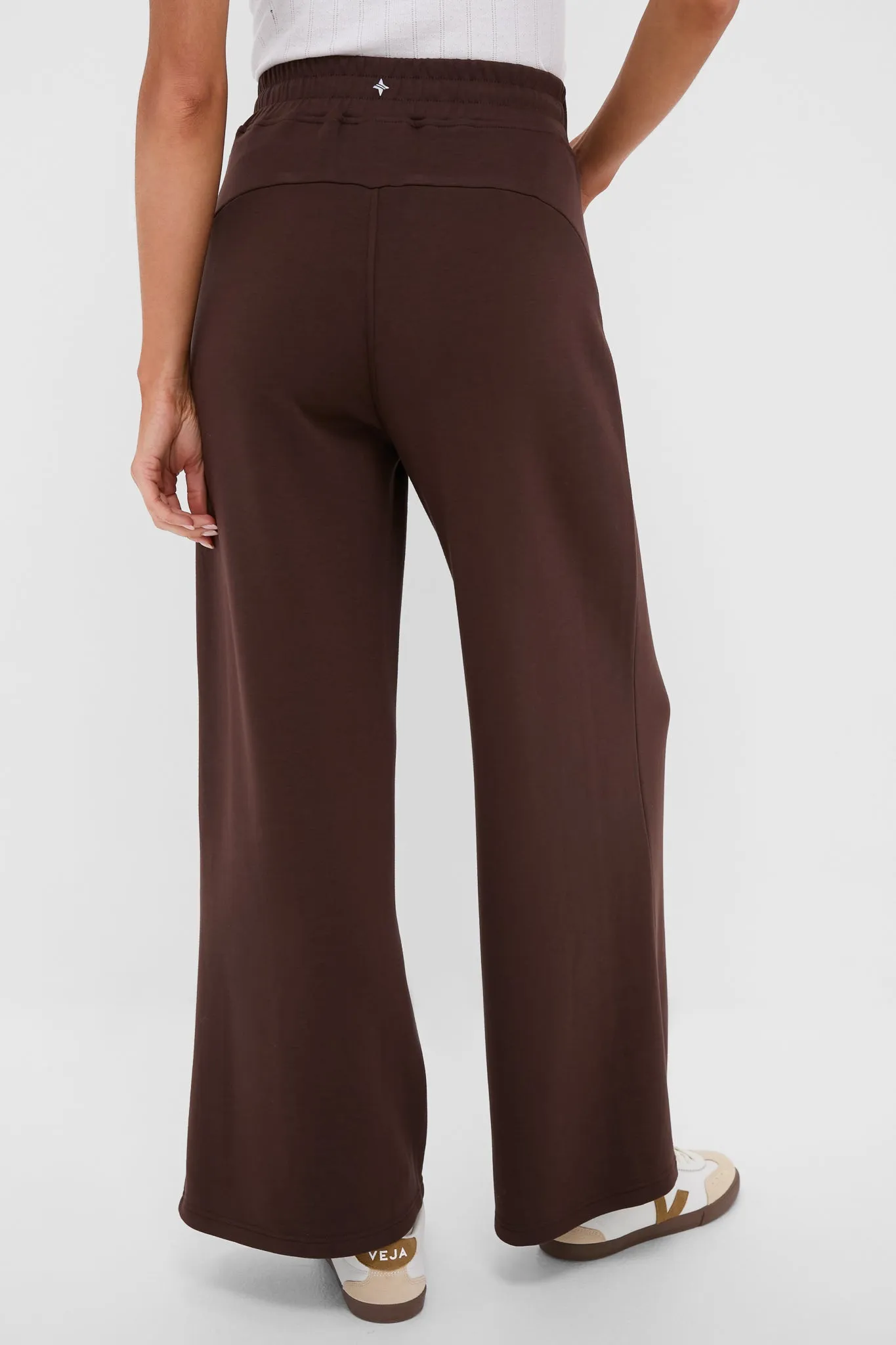 Chocolate Brown Wide Leg Comfort Stretch Finn Pants sold by Tuckernuck product image thumbnail 4
