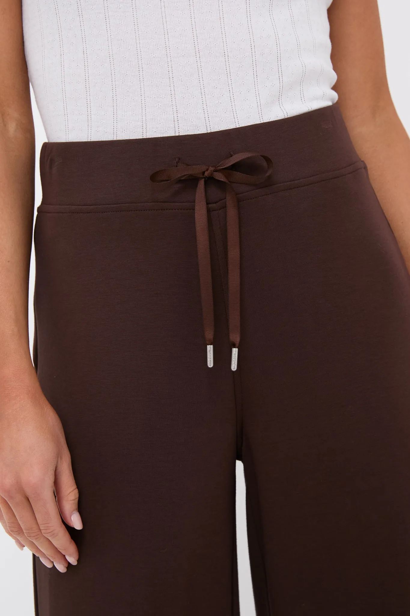 Chocolate Brown Wide Leg Comfort Stretch Finn Pants sold by Tuckernuck product image thumbnail 5