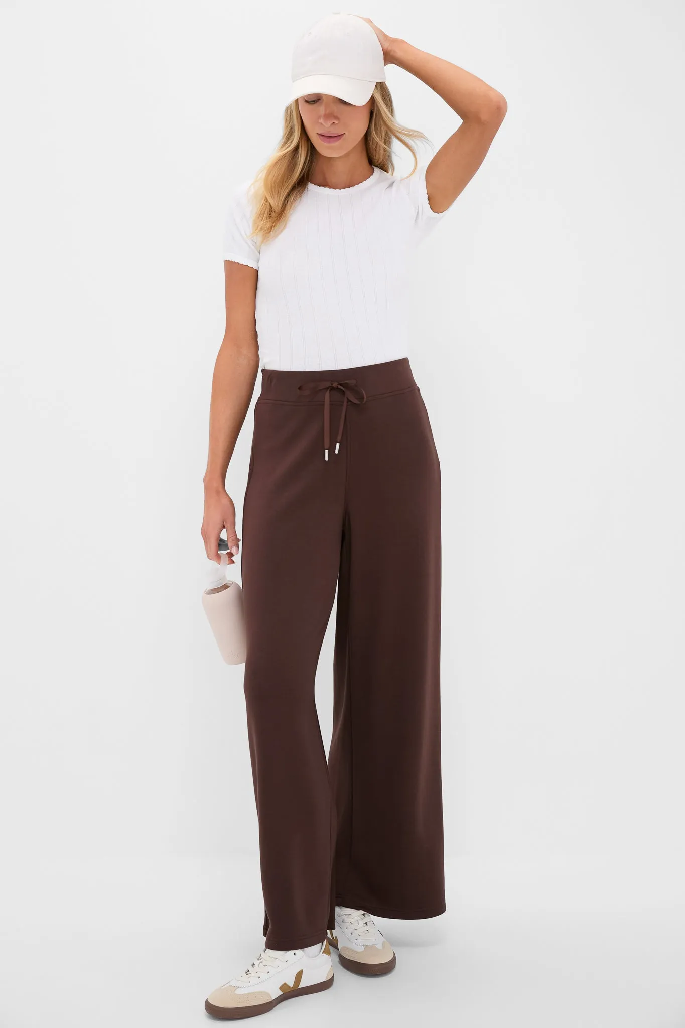 Chocolate Brown Wide Leg Comfort Stretch Finn Pants sold by Tuckernuck product image thumbnail 2