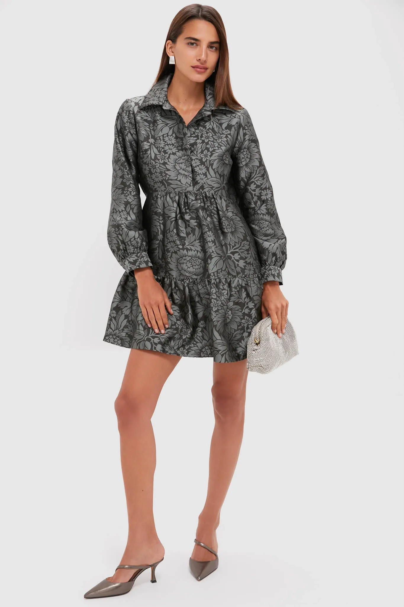 Emerald Mirasol Jacquard Alette Dress sold by Tuckernuck product image thumbnail 2