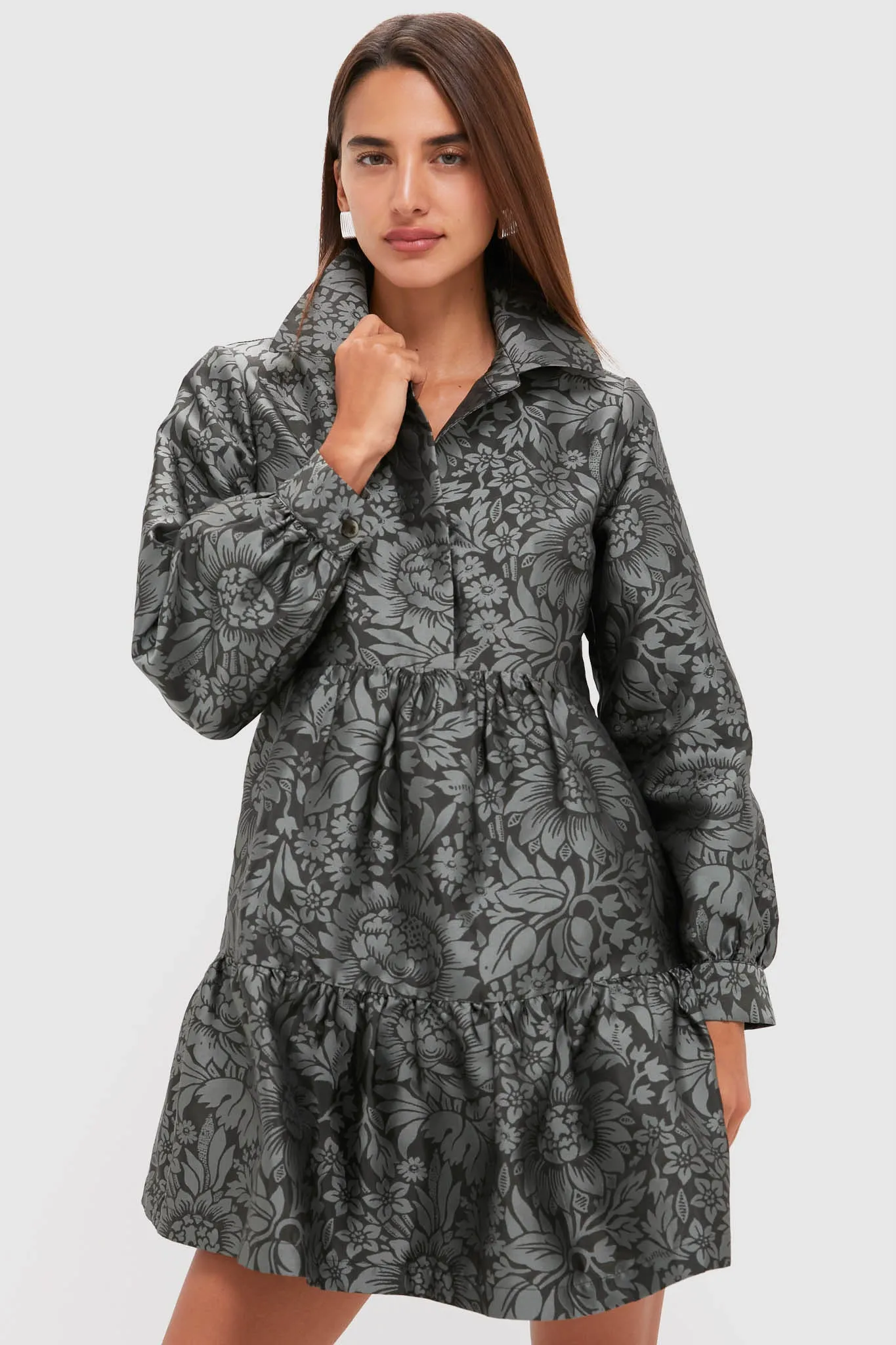 Emerald Mirasol Jacquard Alette Dress sold by Tuckernuck