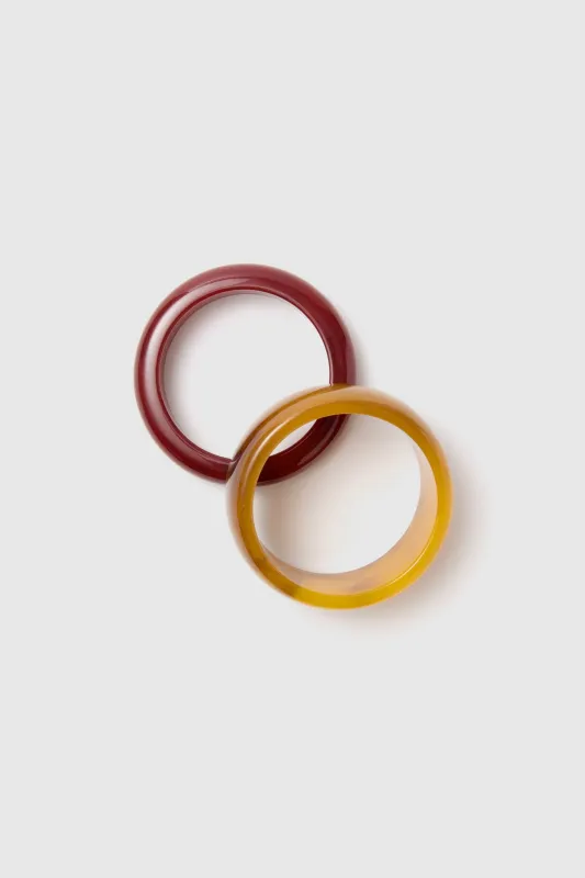 Oxblood and Tortoise Rita Bangle Set sold by Tuckernuck