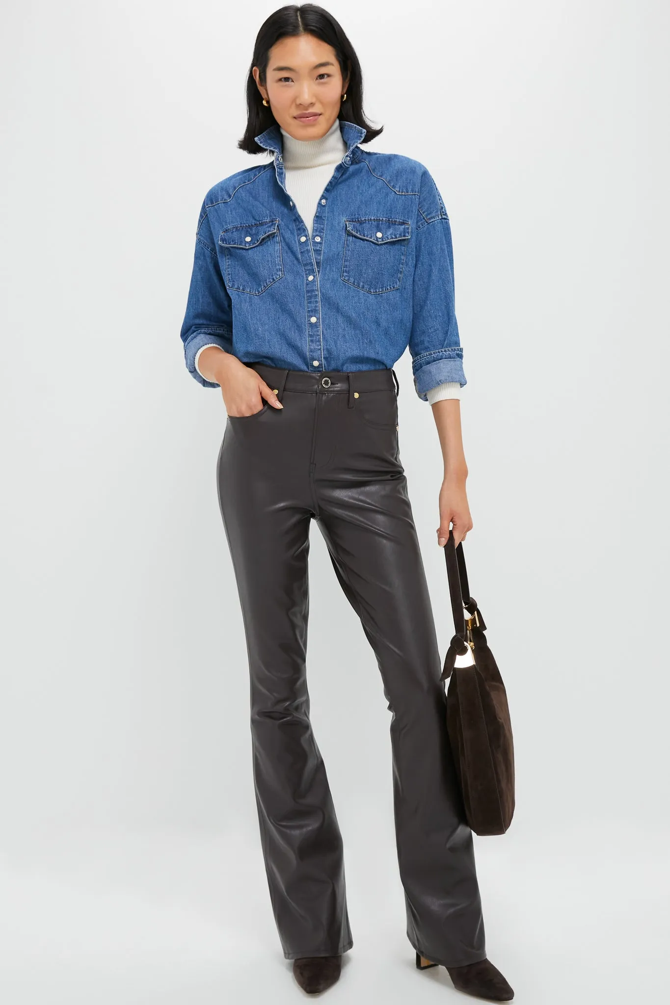 Winter White Arlo Ribbed Turtleneck sold by Tuckernuck product image thumbnail 2