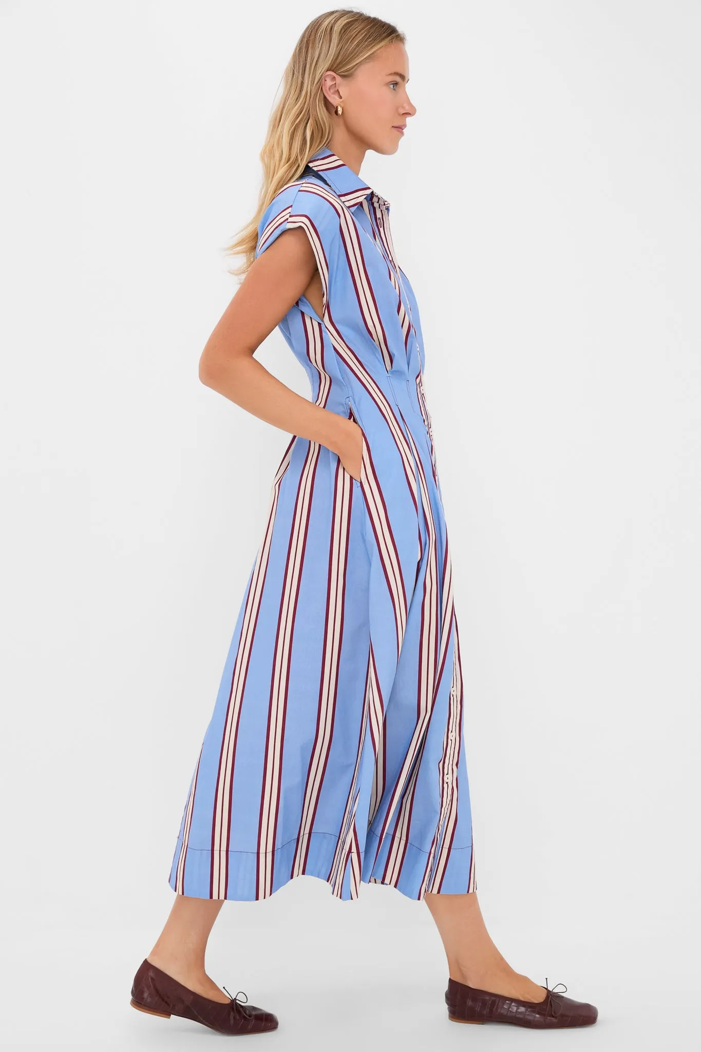 Striped Mirante Shirt Dress sold by Tuckernuck product image thumbnail 3