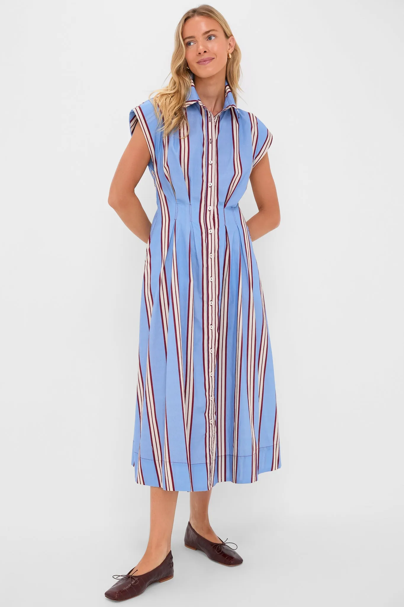 Striped Mirante Shirt Dress sold by Tuckernuck