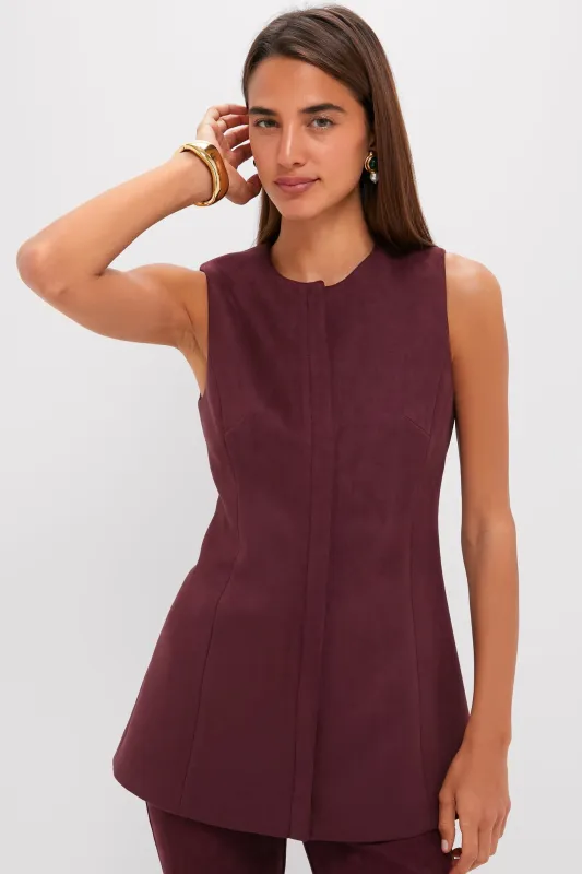 Winetasting Vegan Suede Rhoda Tunic Top sold by Tuckernuck