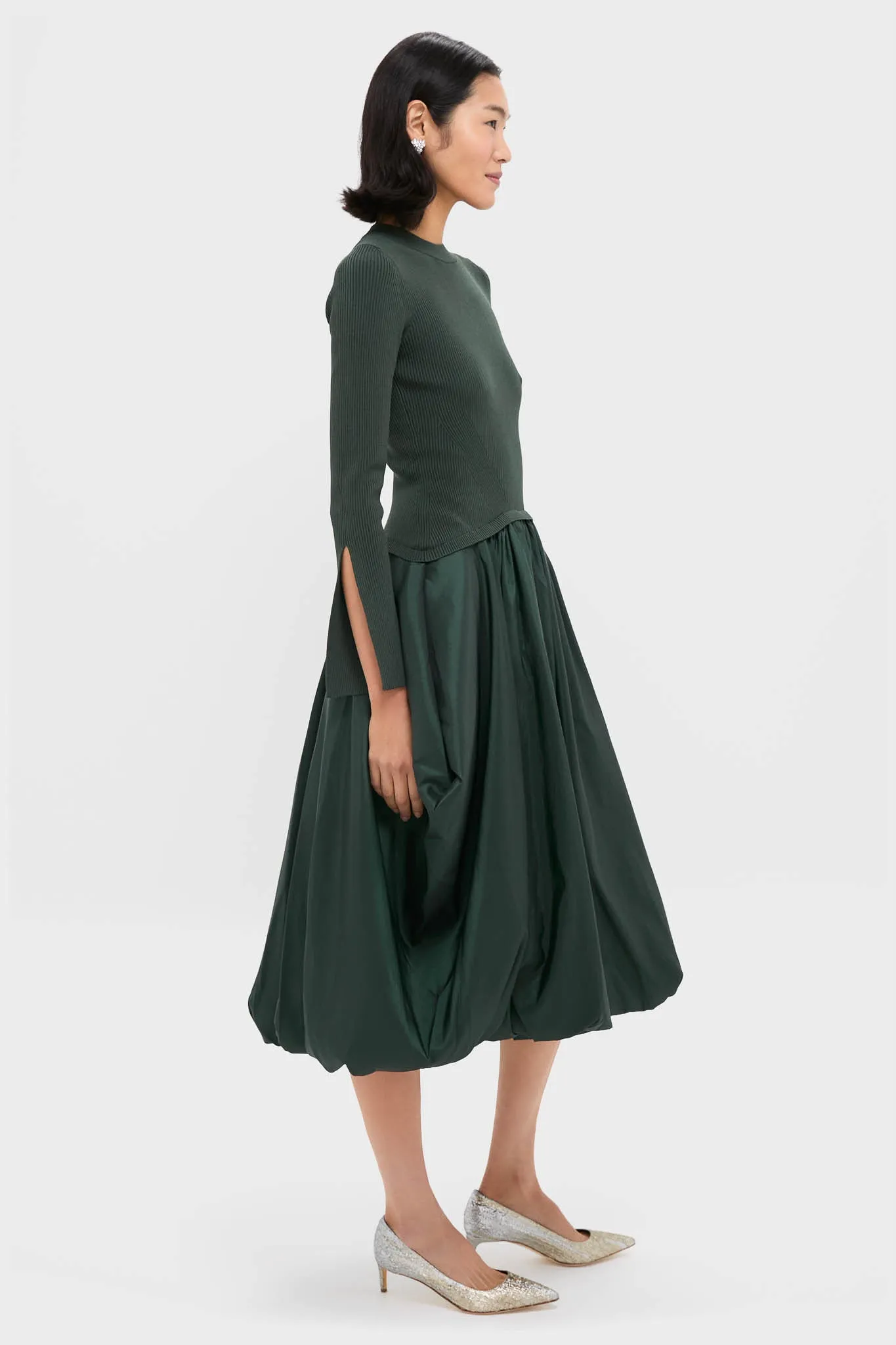 Cypress Kenlie Long Sleeve Mock Neck Midi Dress sold by Tuckernuck product image thumbnail 3