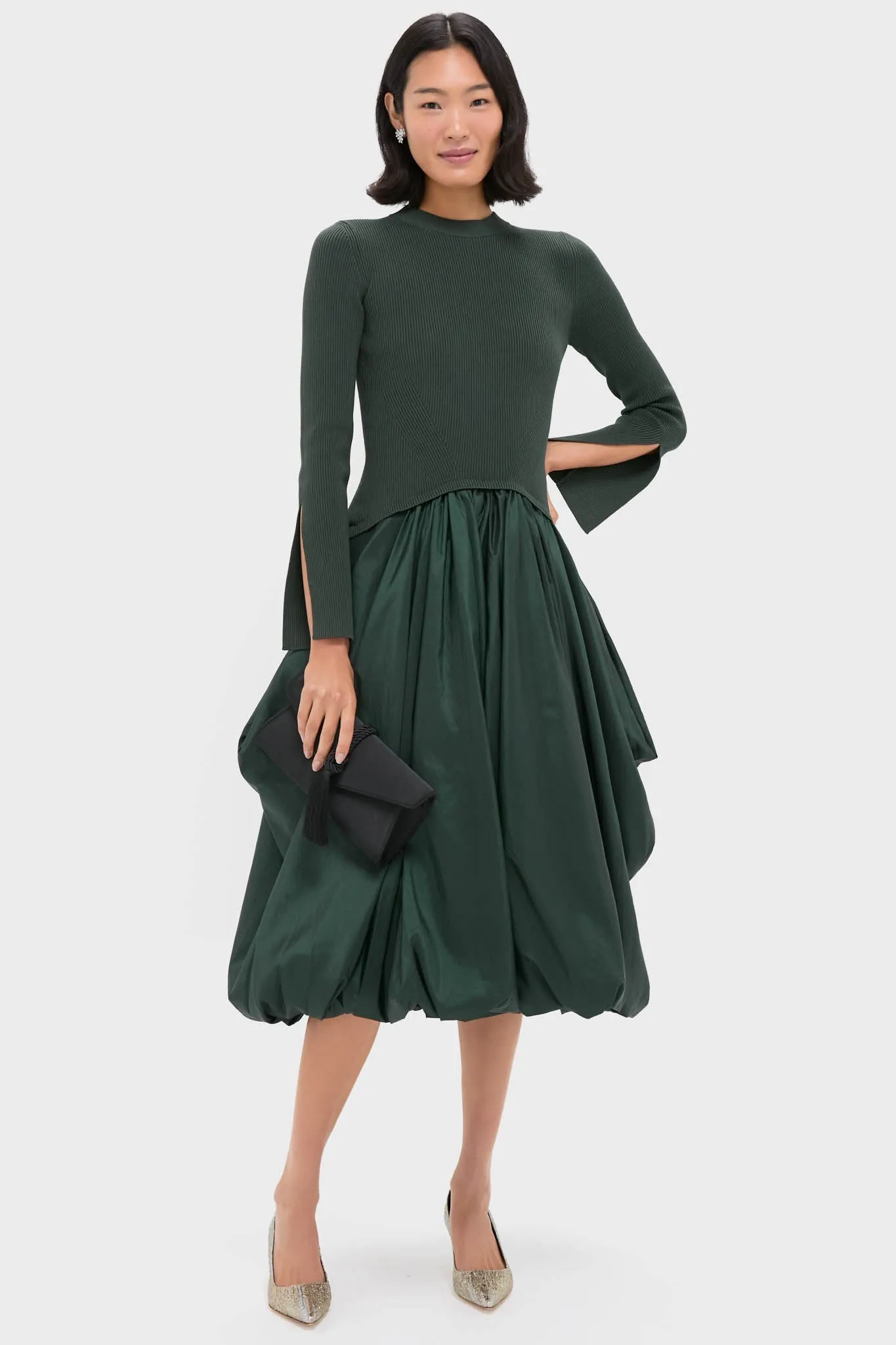 Cypress Kenlie Long Sleeve Mock Neck Midi Dress sold by Tuckernuck product image thumbnail 2