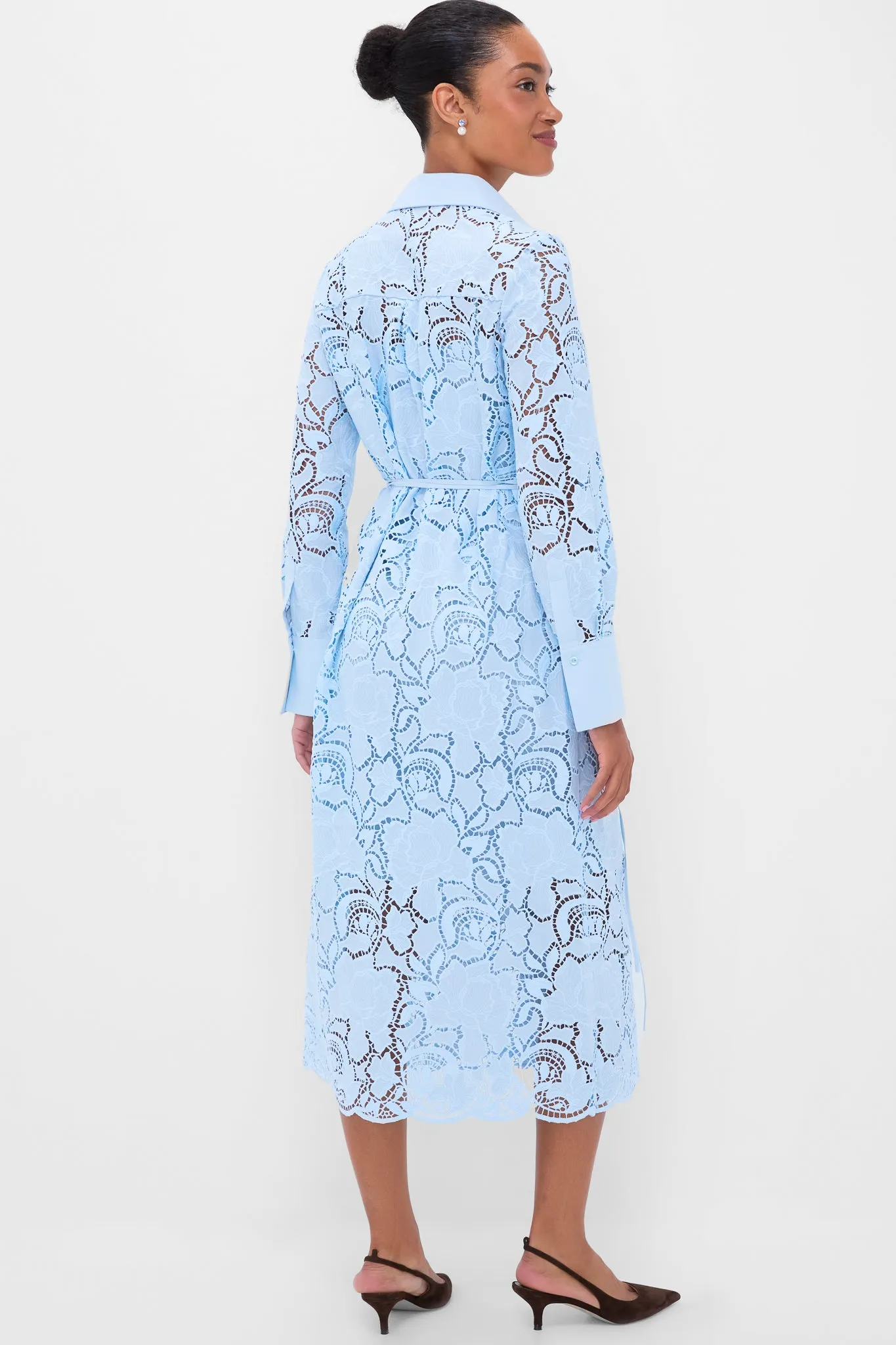 Dream Blue Long Sleeve Shirt Dress sold by Tuckernuck product image thumbnail 4