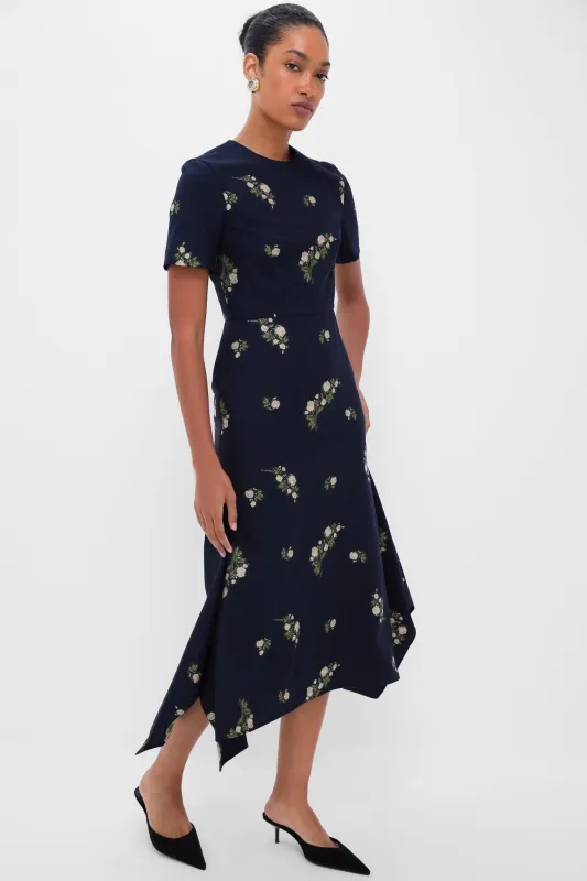Midnight Blue Short Sleeve Midi Dress sold by Tuckernuck