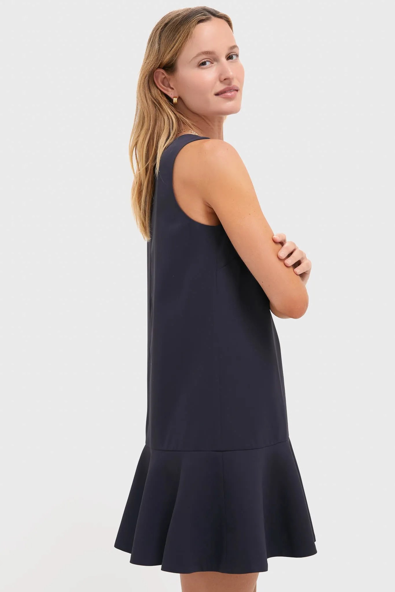 Dark Slate Navy Flutter McKinney Mini Dress sold by Tuckernuck product image thumbnail 3