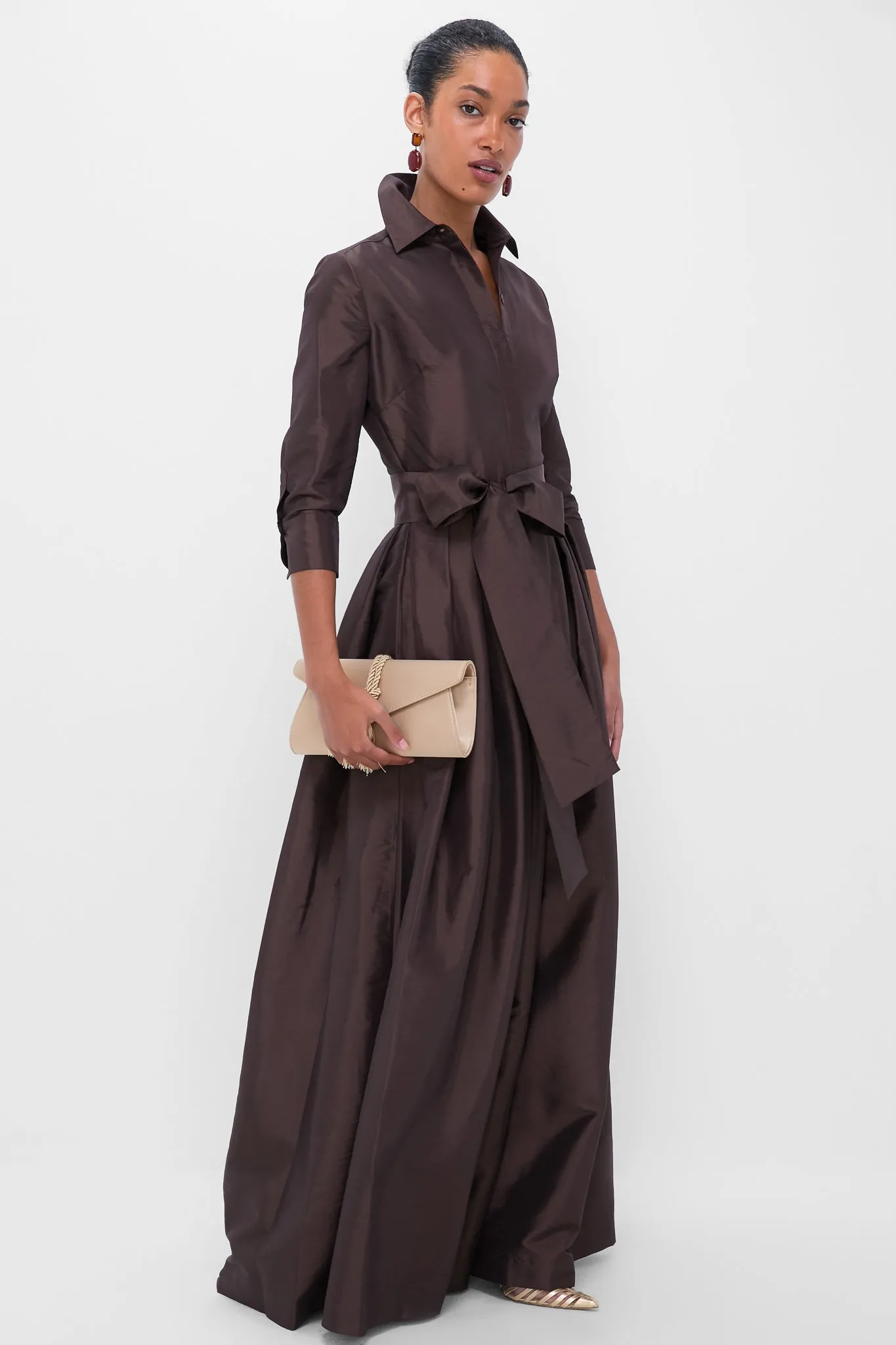 Chocolate Julip Belted Gown sold by Tuckernuck product image thumbnail 2