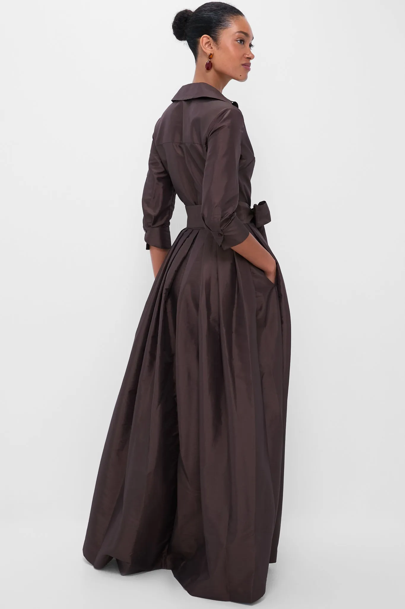 Chocolate Julip Belted Gown sold by Tuckernuck product image thumbnail 3