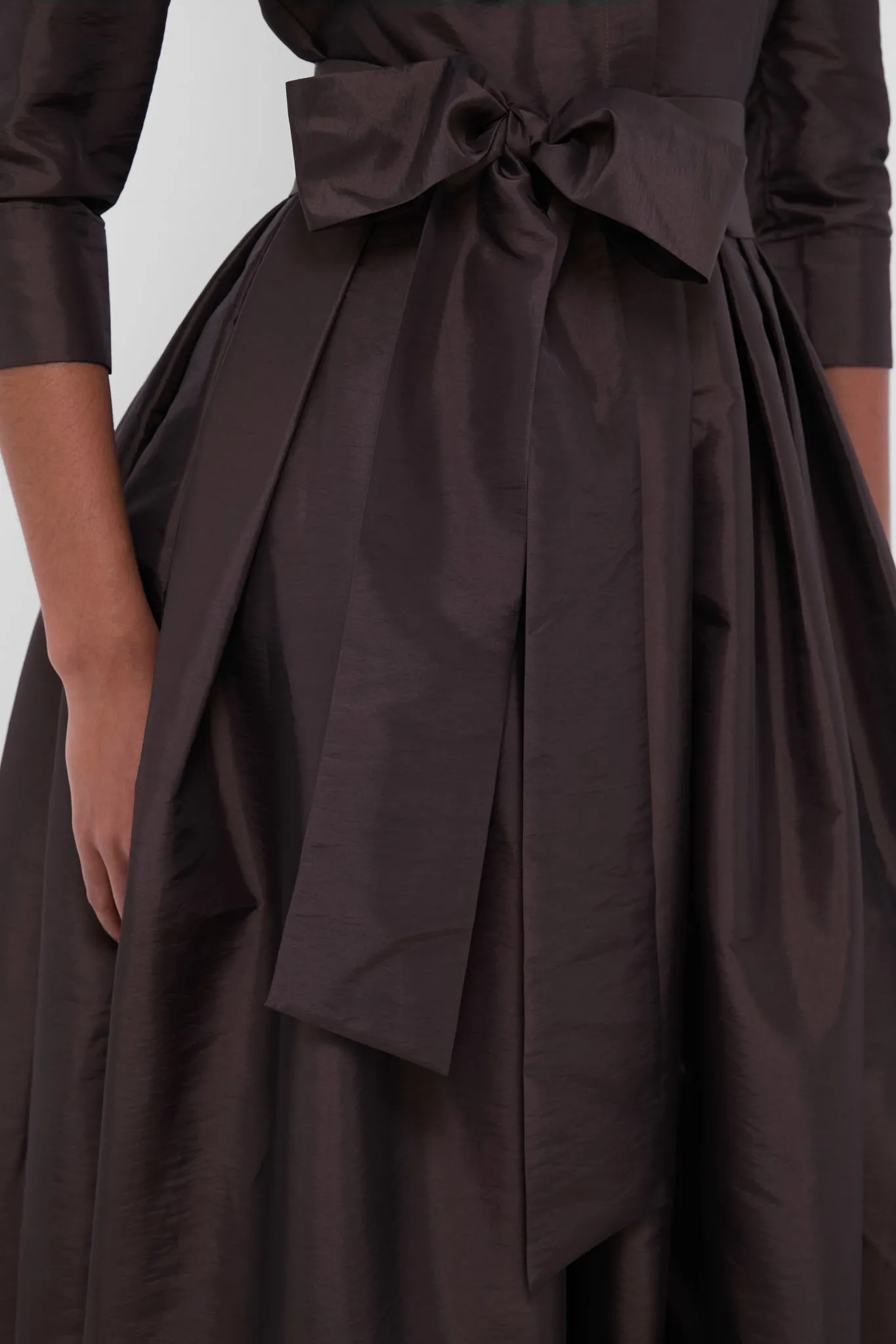 Chocolate Julip Belted Gown sold by Tuckernuck product image thumbnail 5