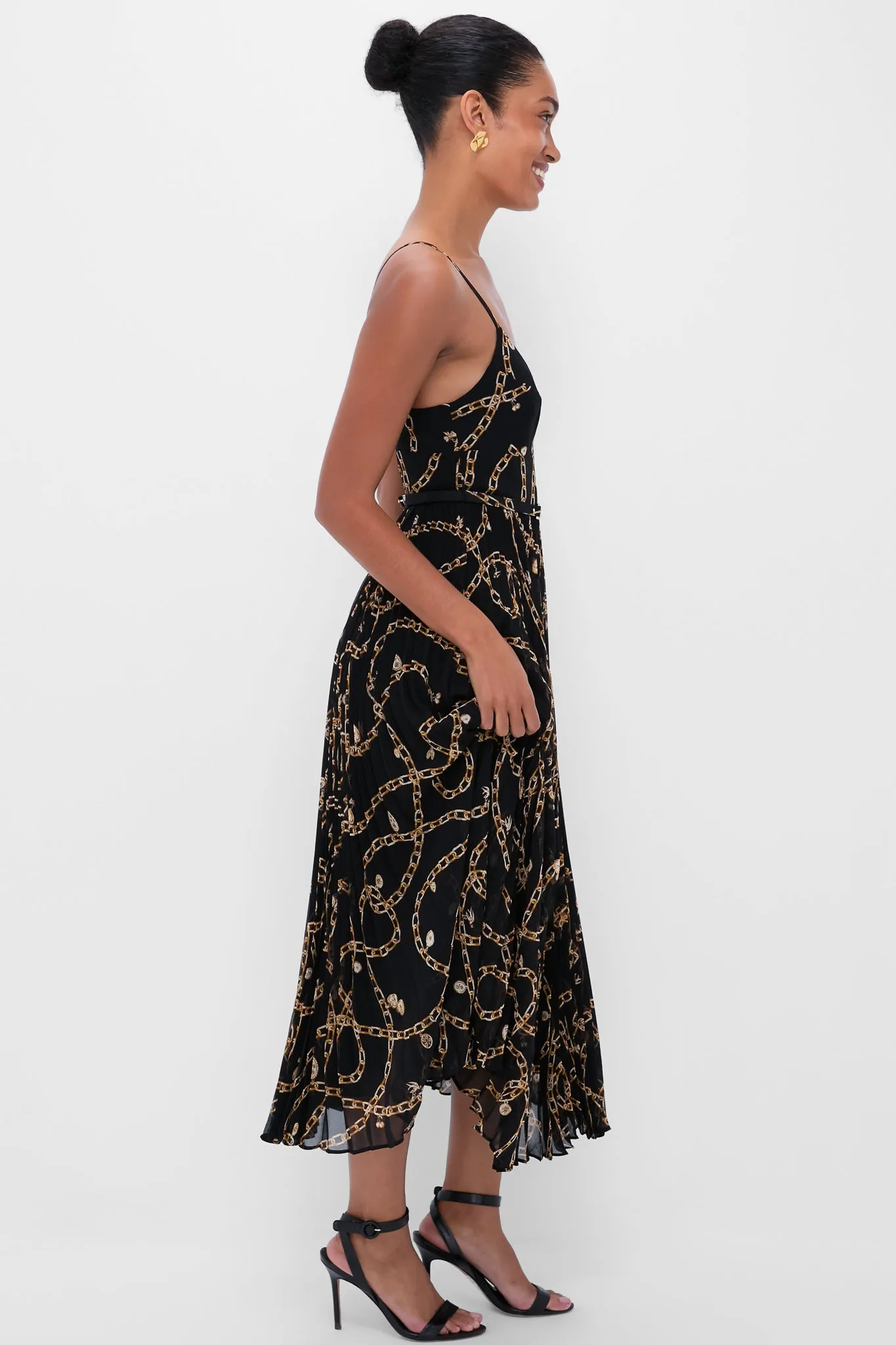 Black Charms Sunray Pleated Picnic Dress sold by Tuckernuck product image thumbnail 3