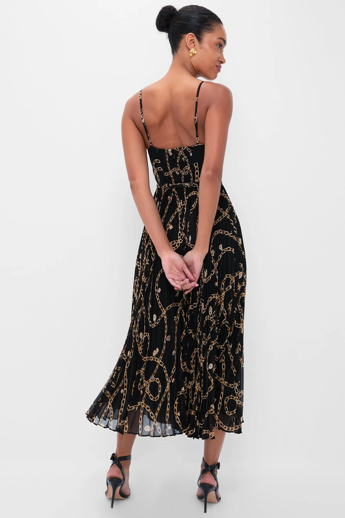 Black Charms Sunray Pleated Picnic Dress sold by Tuckernuck product image thumbnail 4