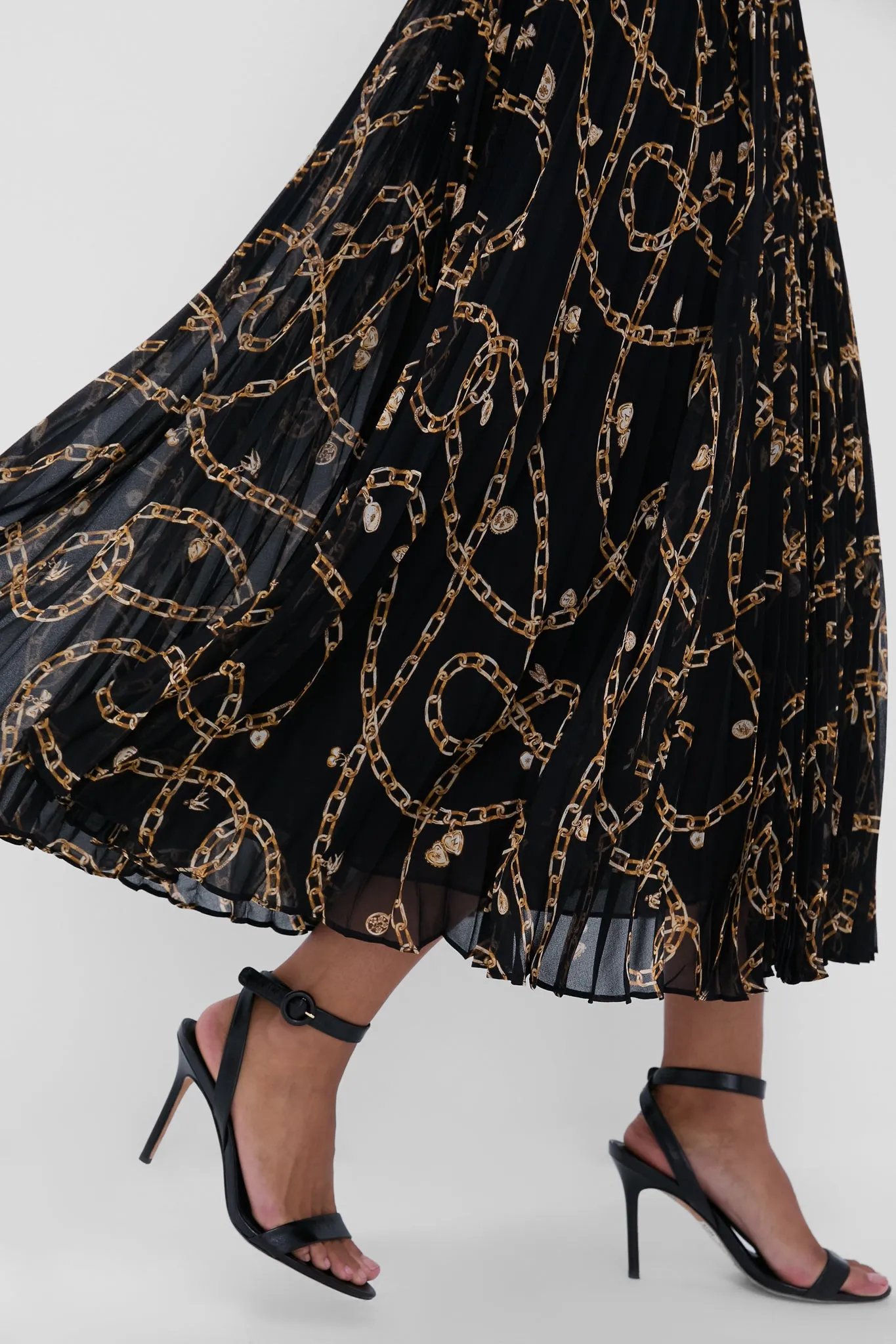 Black Charms Sunray Pleated Picnic Dress sold by Tuckernuck product image thumbnail 5