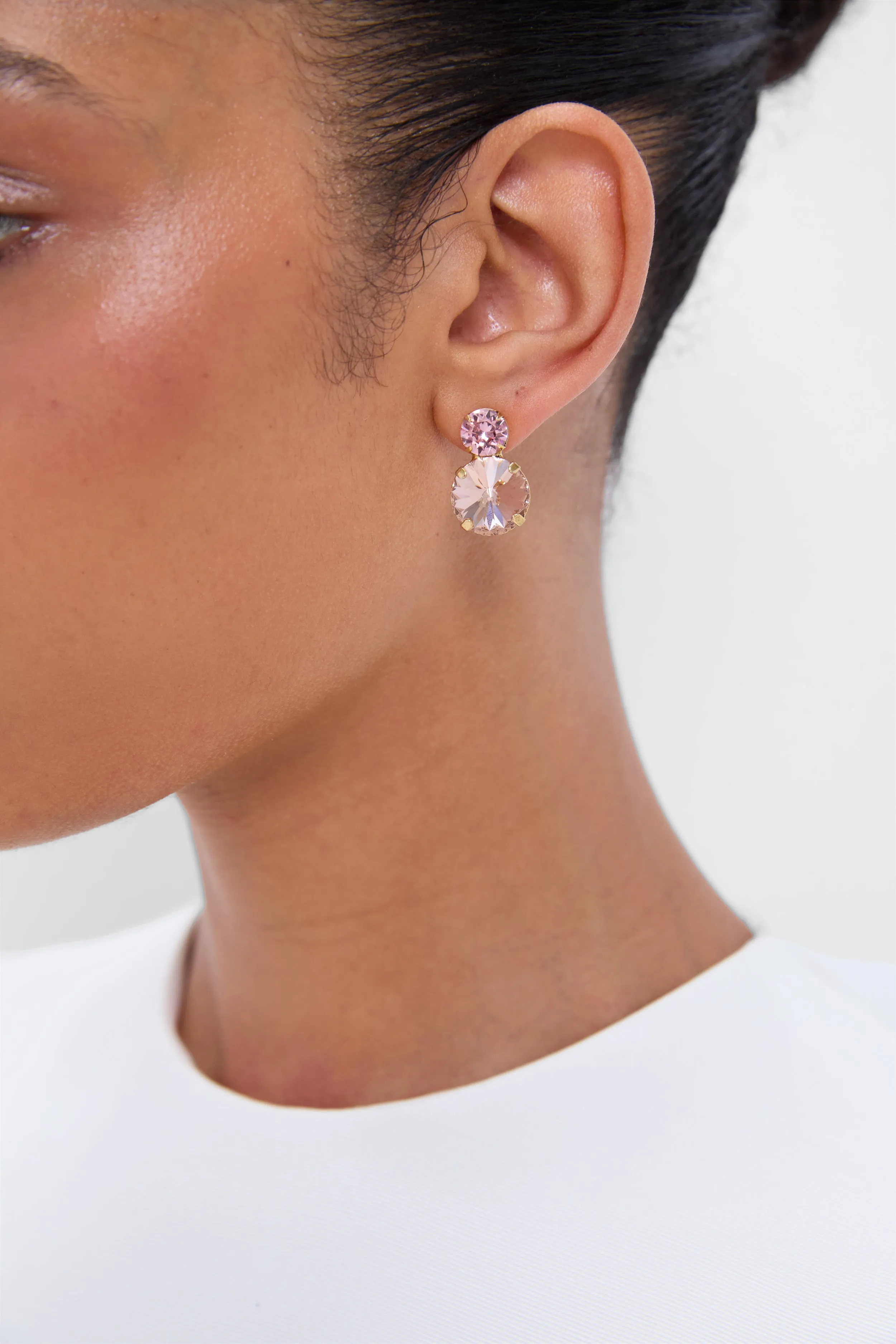 Rose Quartz Myrla Earrings sold by Tuckernuck product image thumbnail 2