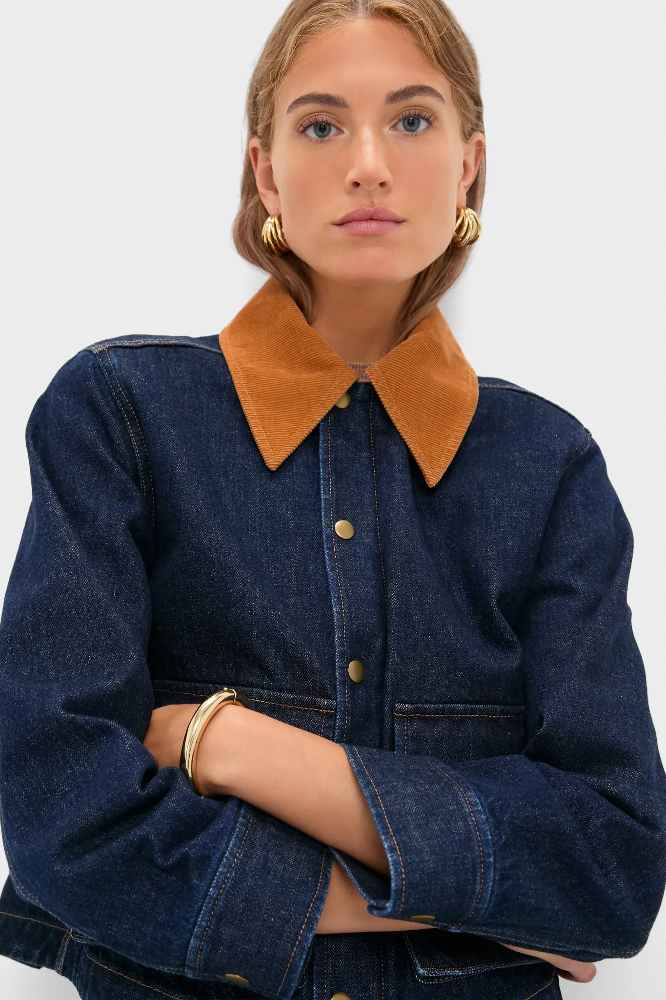 Midnight Rinse Denim Swingy Jacket sold by Tuckernuck product image thumbnail 5