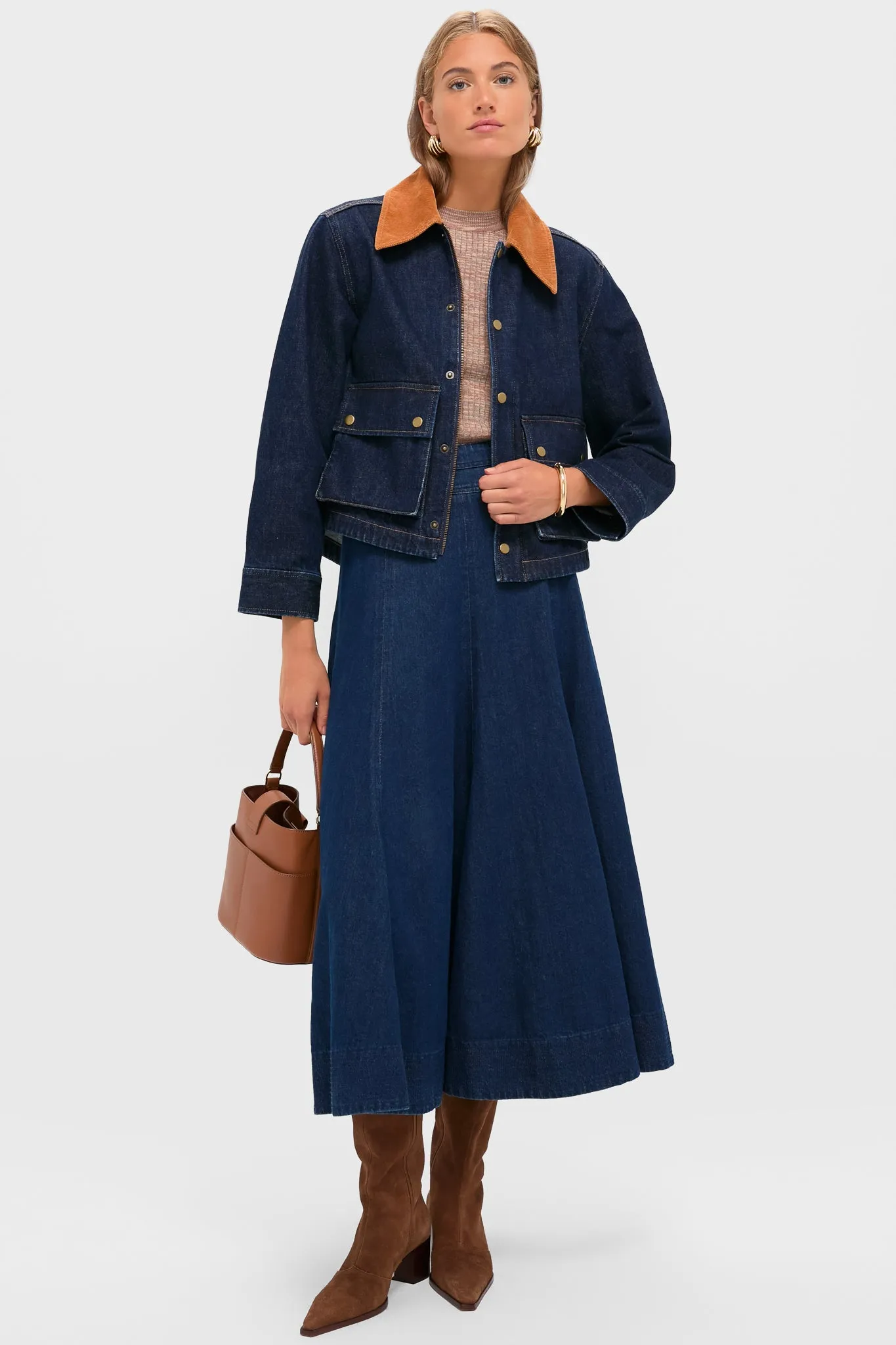 Midnight Rinse Denim Swingy Jacket sold by Tuckernuck product image thumbnail 2