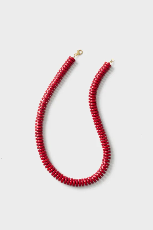 Barrell Red Statement Necklace sold by Tuckernuck