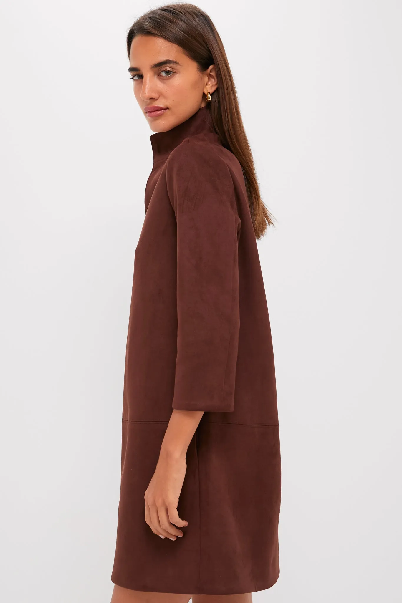 Ganache Vegan Suede Clifton Dress sold by Tuckernuck product image thumbnail 3