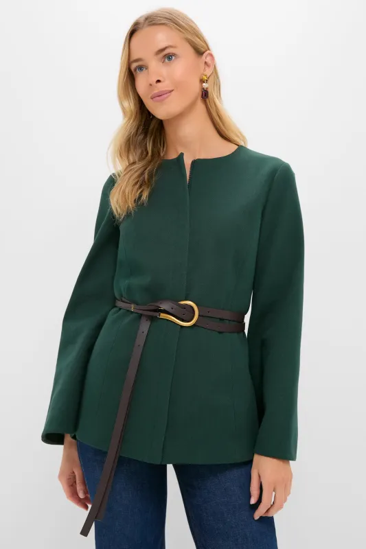 Garden Scrollwork Jacquard Belted Rhoda Tunic Top sold by Tuckernuck