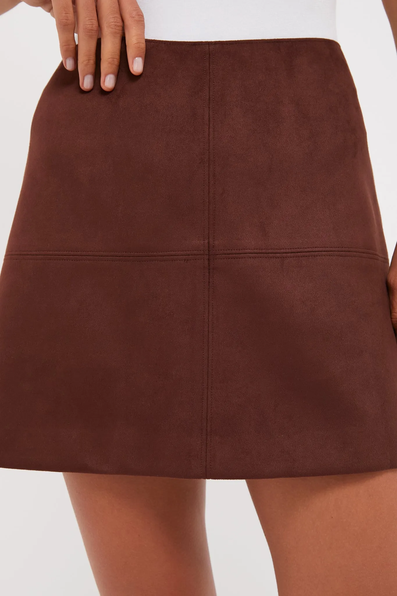 Ganache Vegan Suede Meg Mini Skirt sold by Tuckernuck product image thumbnail 5