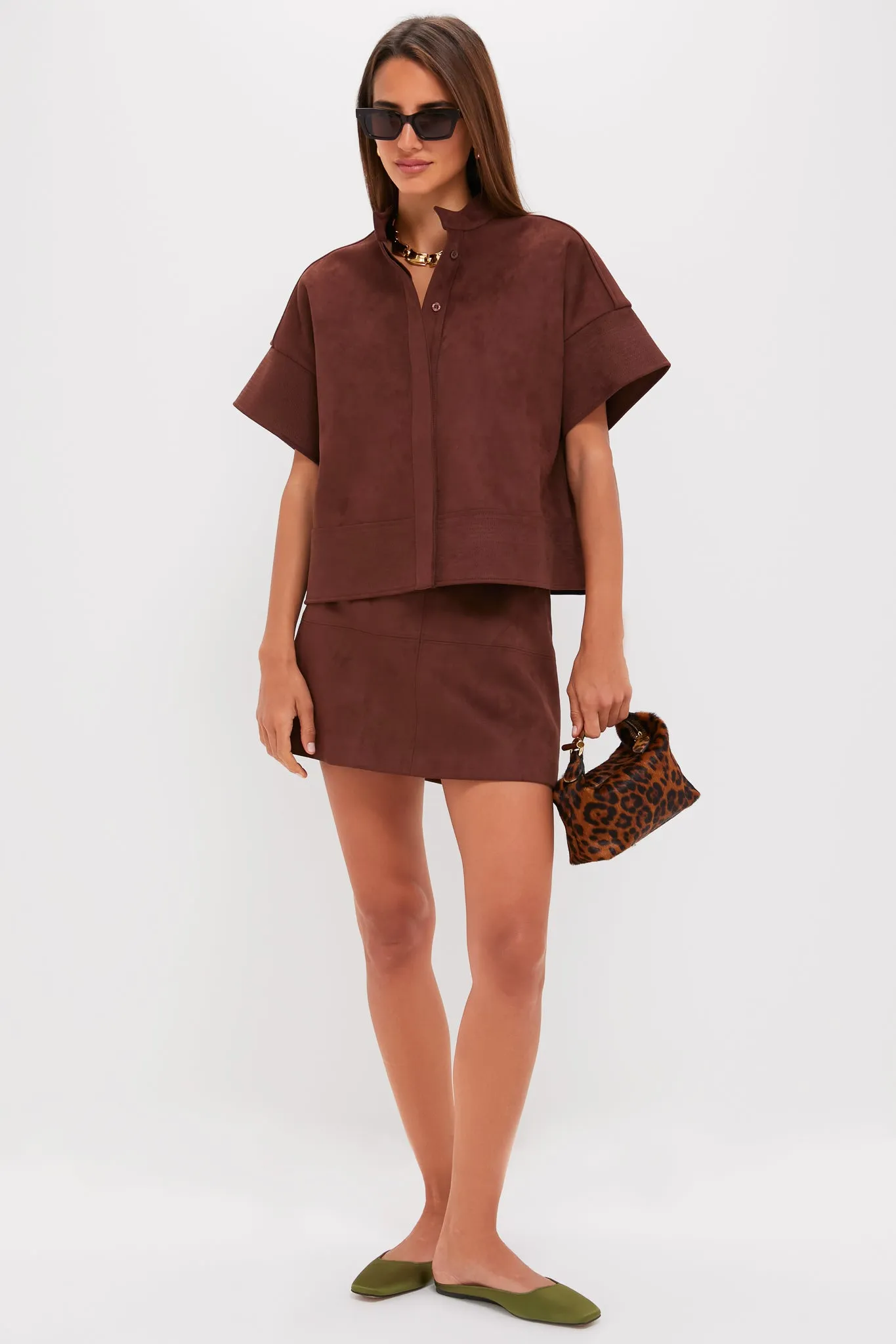 Ganache Vegan Suede Meg Mini Skirt sold by Tuckernuck product image thumbnail 2