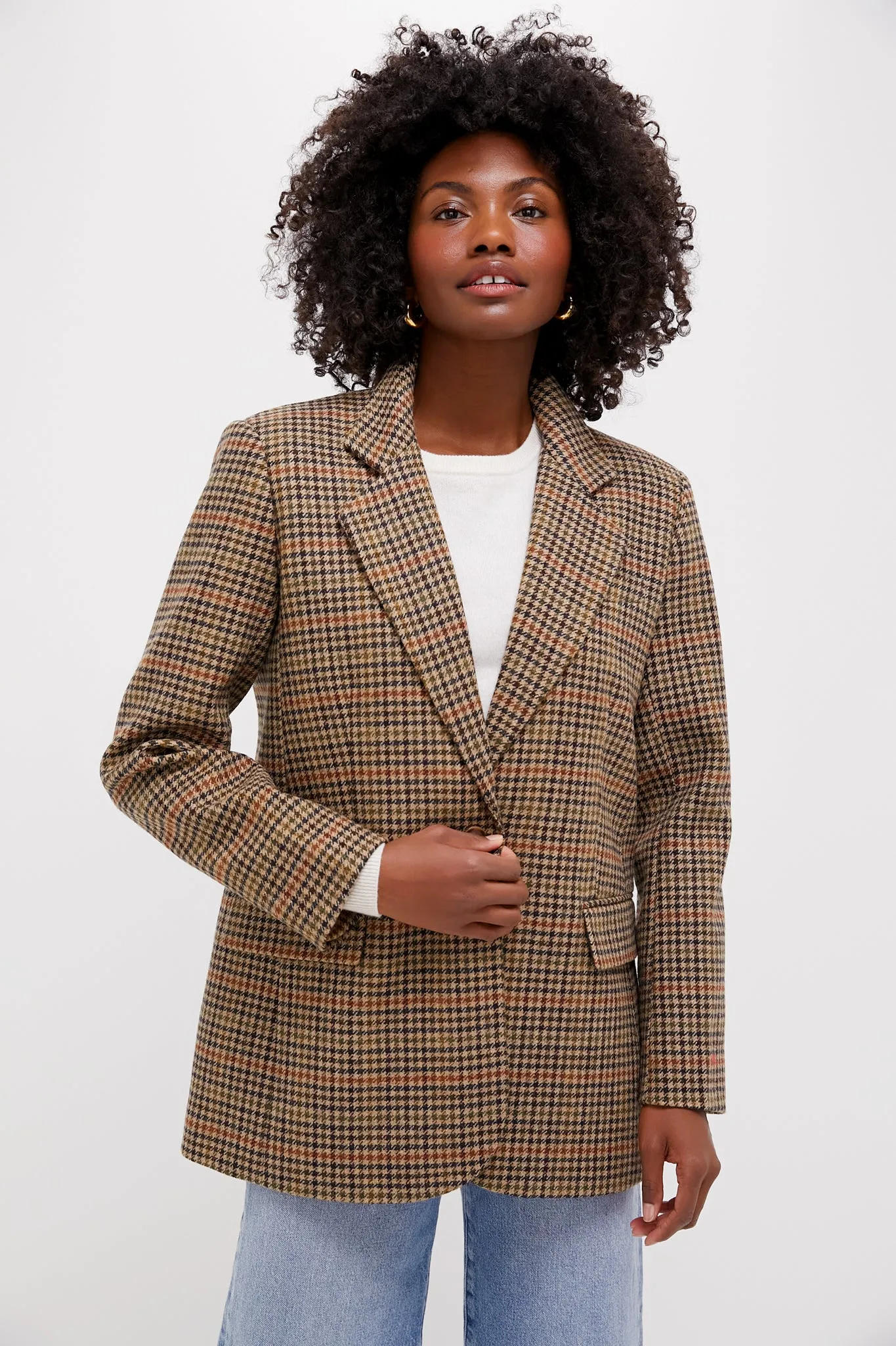 Houndstooth Leo Blazer sold by Tuckernuck