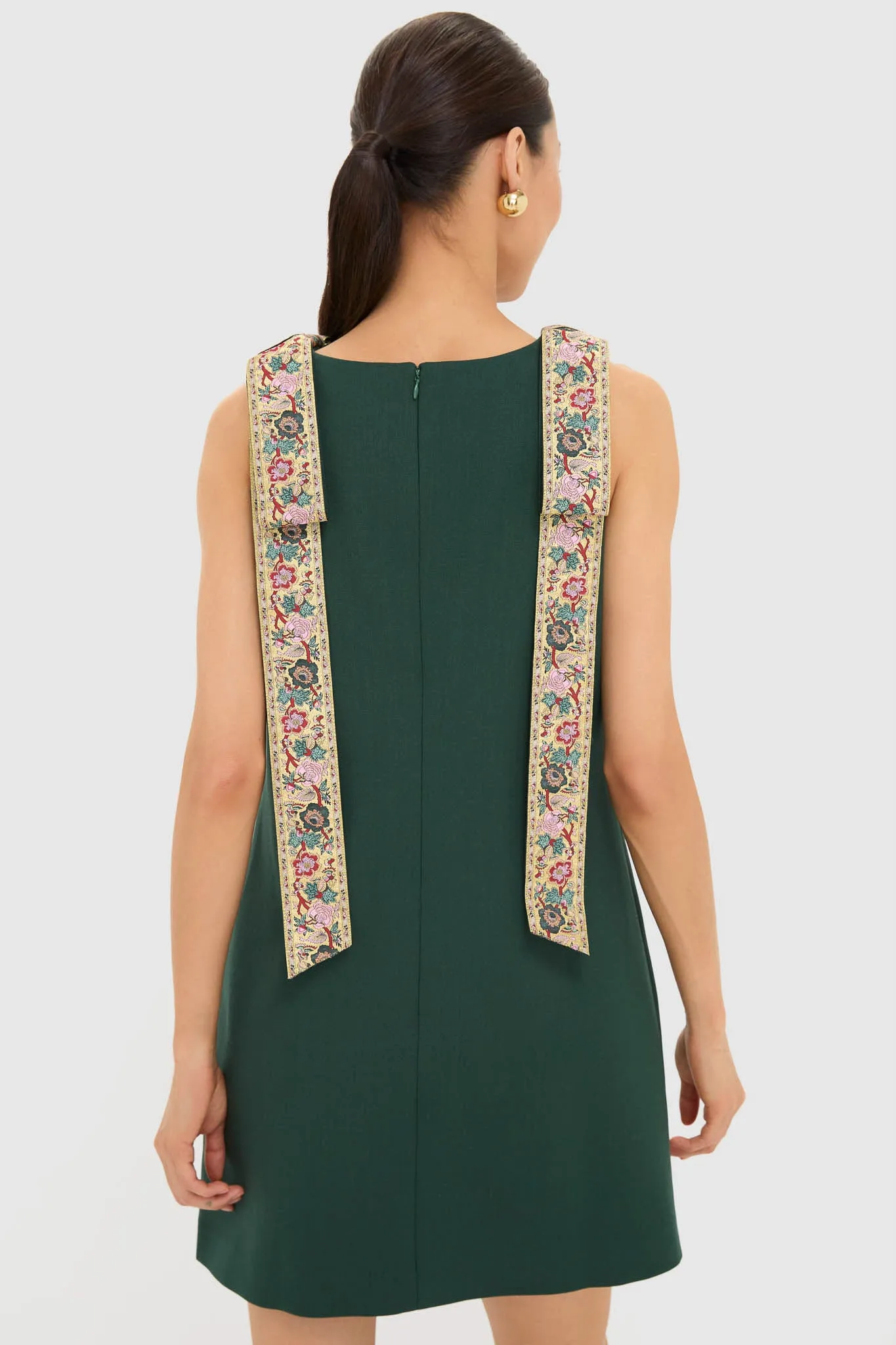 Garden Scrollwork Jacquard Bow Rosie Dress sold by Tuckernuck product image thumbnail 4