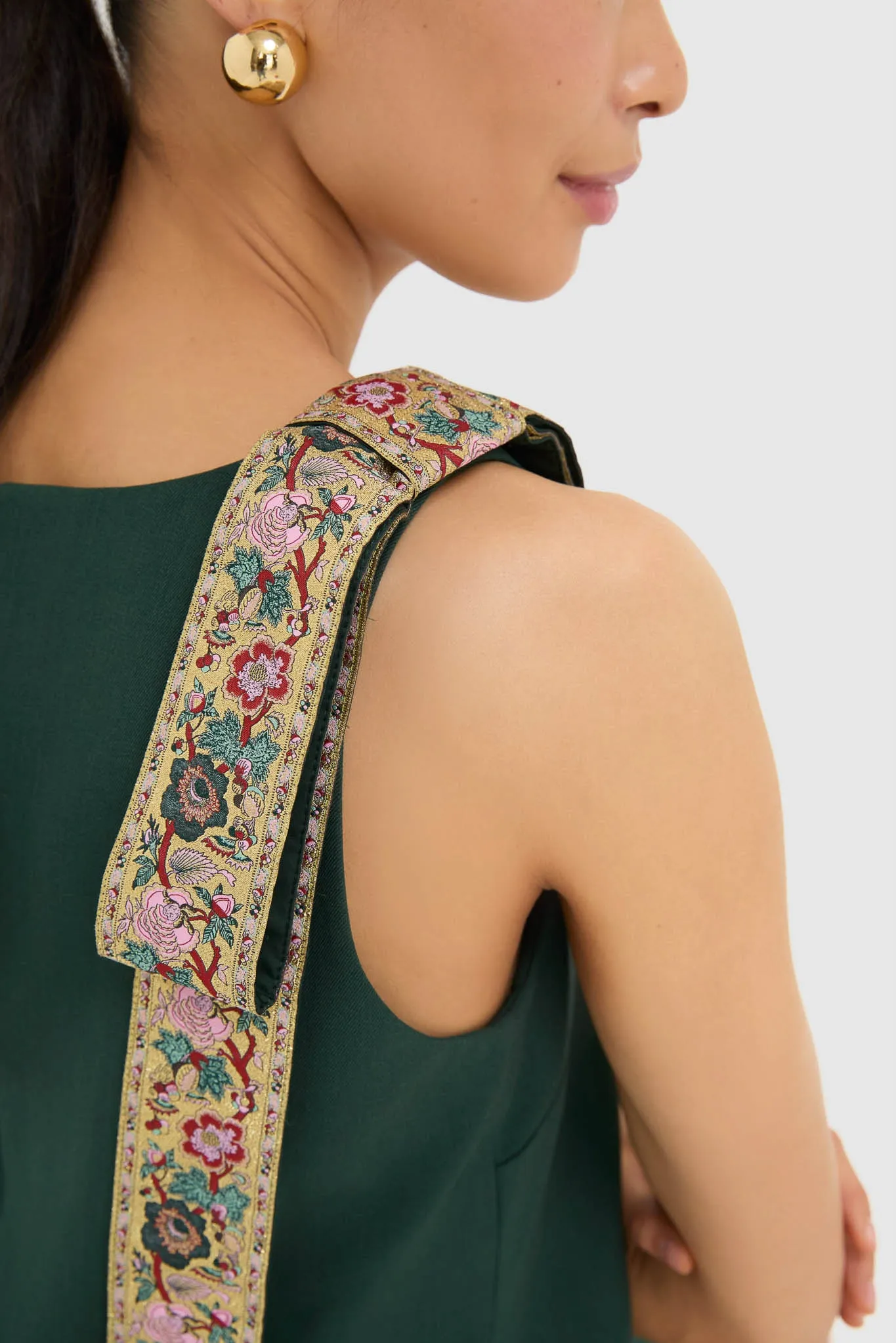 Garden Scrollwork Jacquard Bow Rosie Dress sold by Tuckernuck product image thumbnail 5