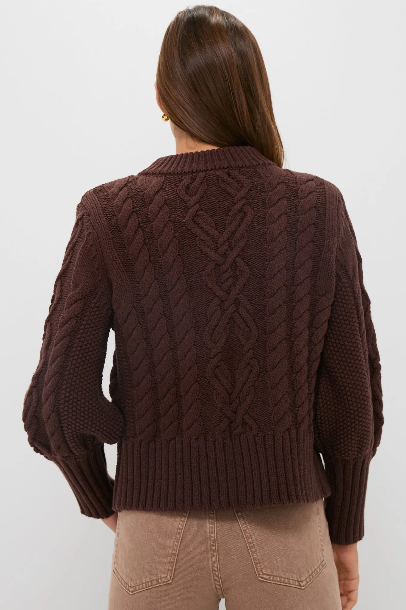 Brown Cotton Colette Cardigan sold by Tuckernuck product image thumbnail 4