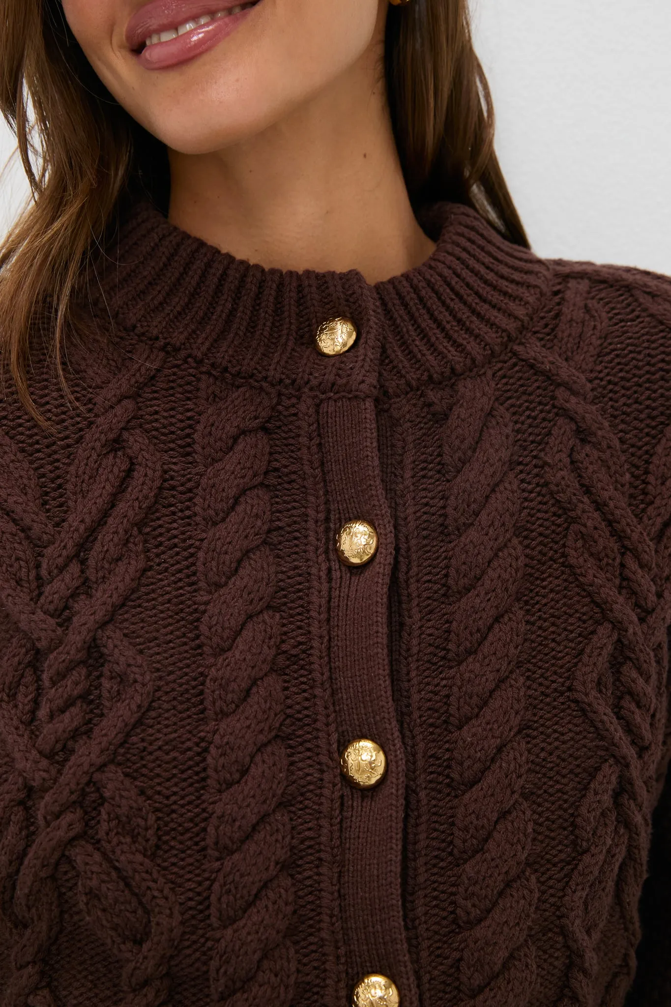 Brown Cotton Colette Cardigan sold by Tuckernuck product image thumbnail 5