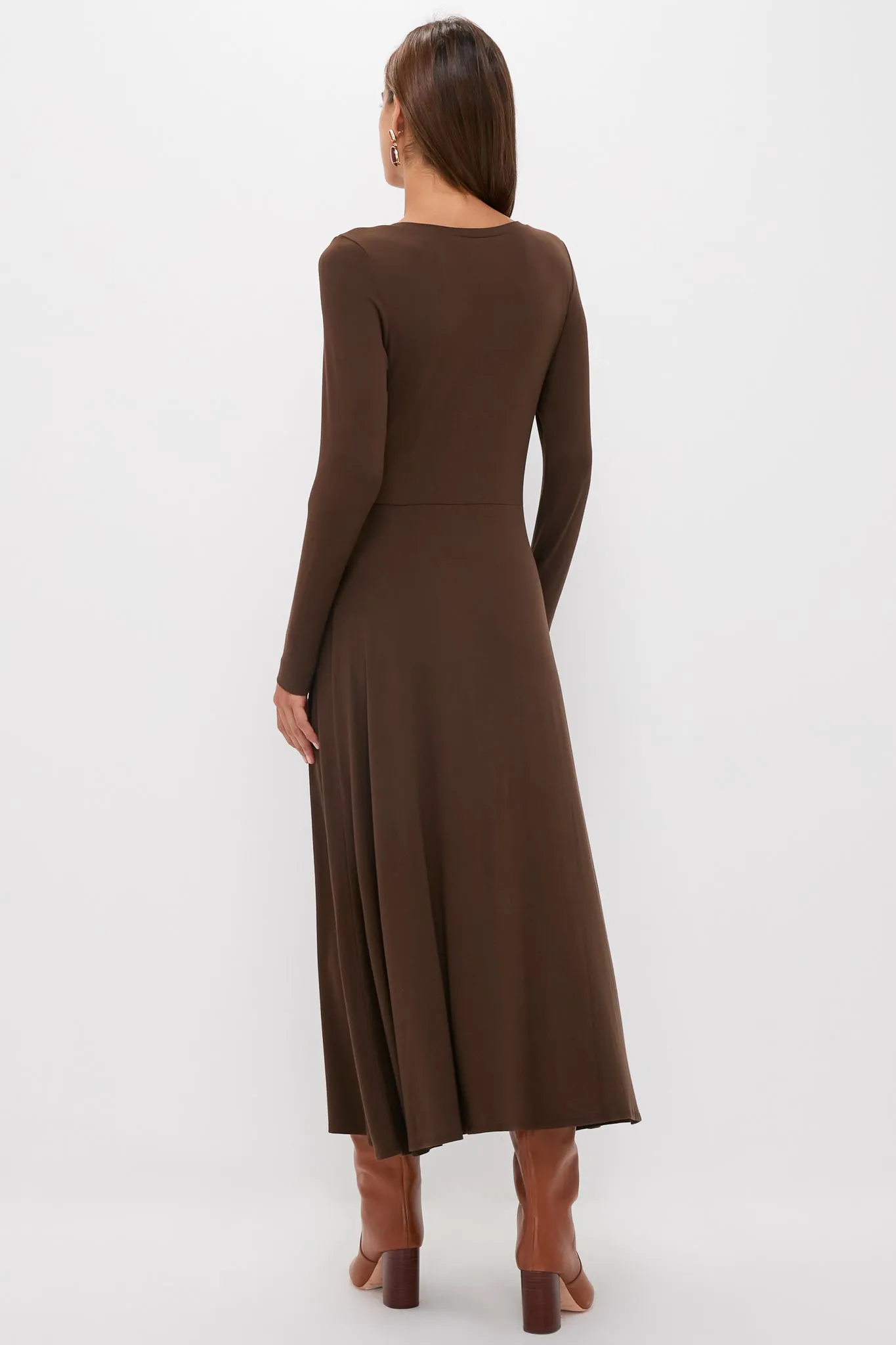 Brown Long Sleeve Sara Maxi Dress sold by Tuckernuck product image thumbnail 4