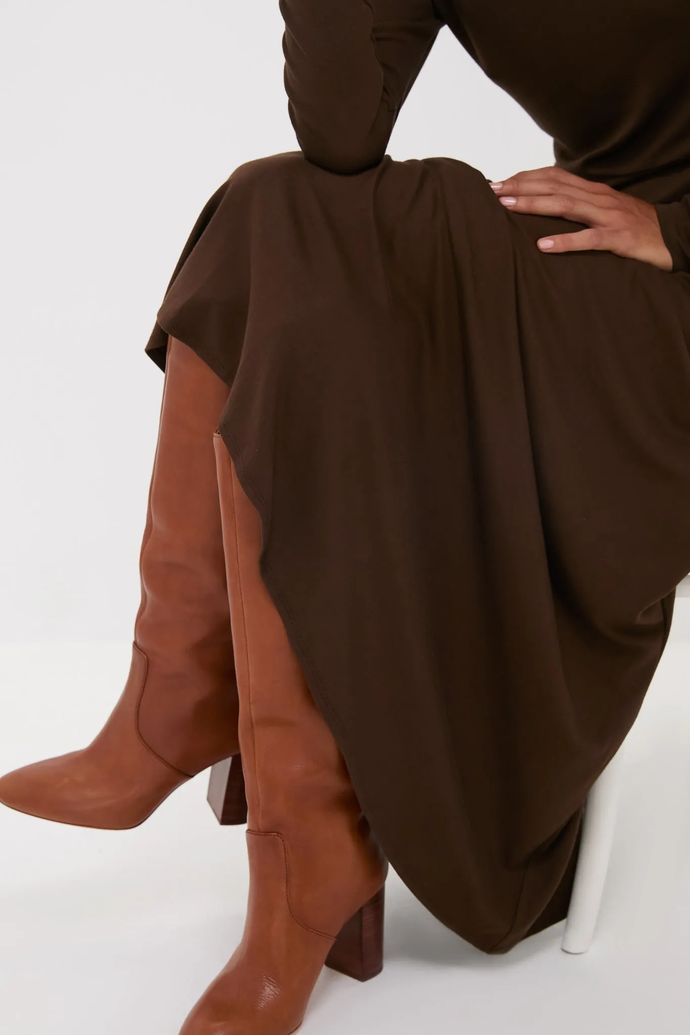 Brown Long Sleeve Sara Maxi Dress sold by Tuckernuck product image thumbnail 5